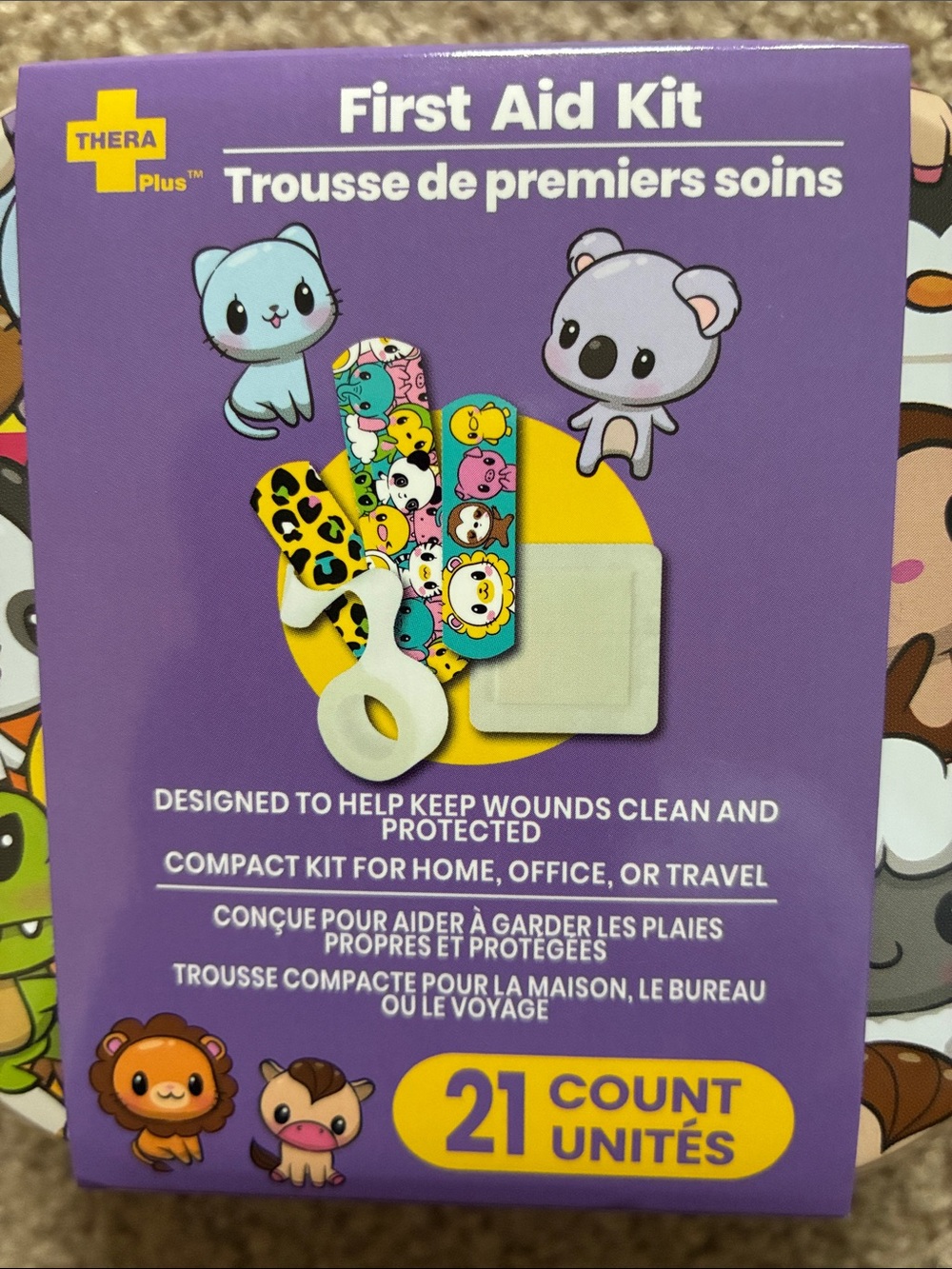 Cartoon Animal Characters Compact First Aid Kit - Picture 2 of 5